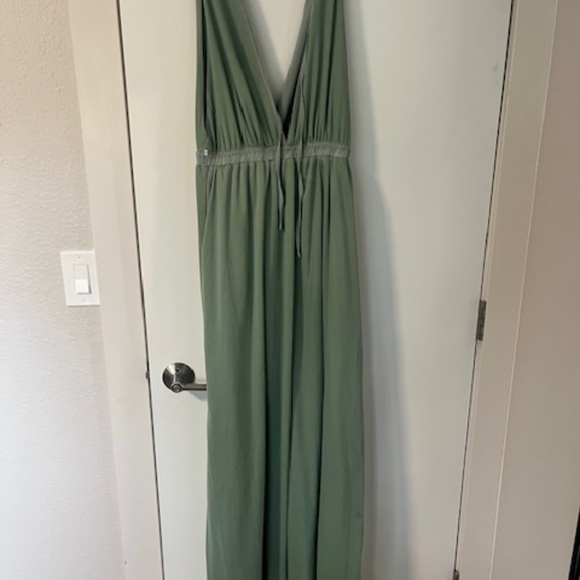 Lulu's Sage Brush Chiffon Maxi Dress - Picture 8 of 8